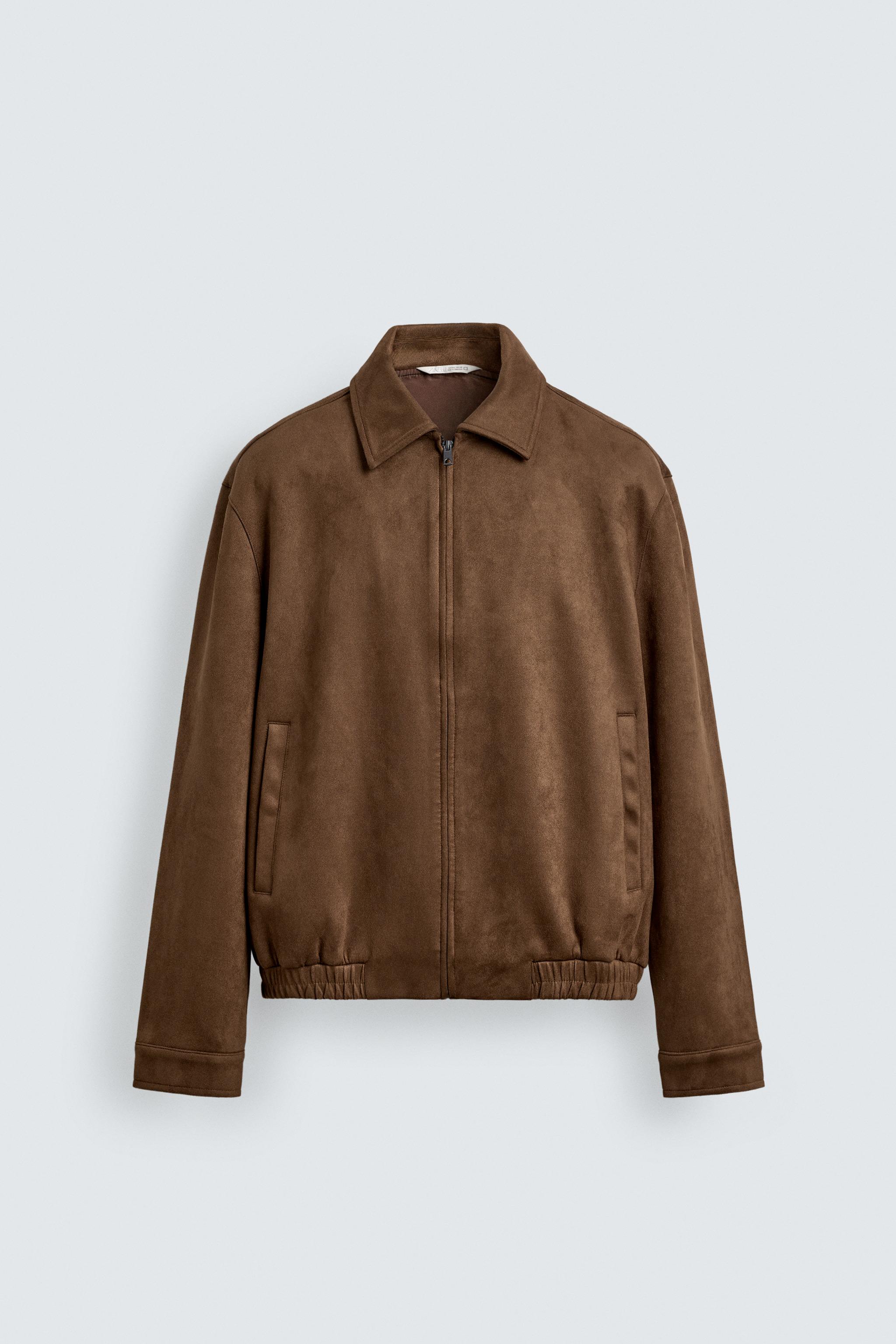 BLOUSON EFFET DAIM